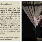 HELYSZÍNVÁLTOZÁS!!! - Piaf–marche / Piaf–menet (Hommage á Edith Piaf)